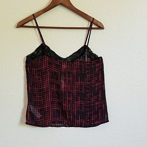 Sheer Lace Spaghetti Strap